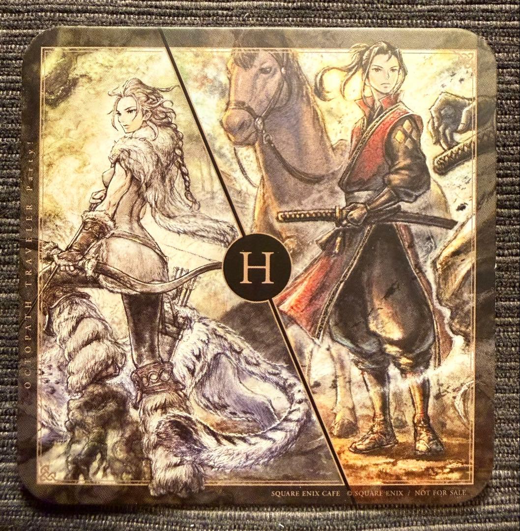 オクトパストラベラー コラボ カフェ特典コースター：後期コンプセット