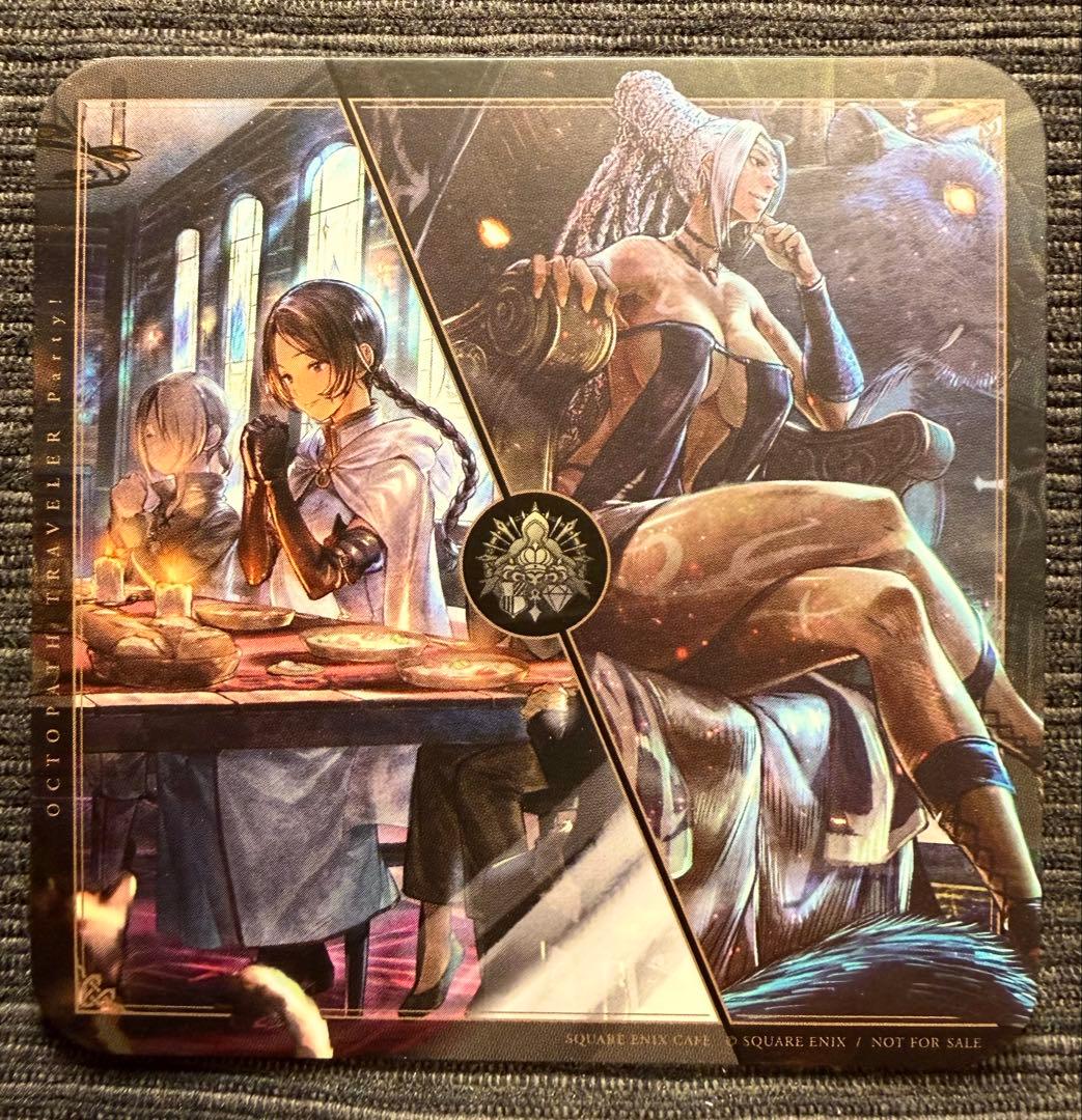 オクトパストラベラー コラボ カフェ特典コースター：後期コンプセット