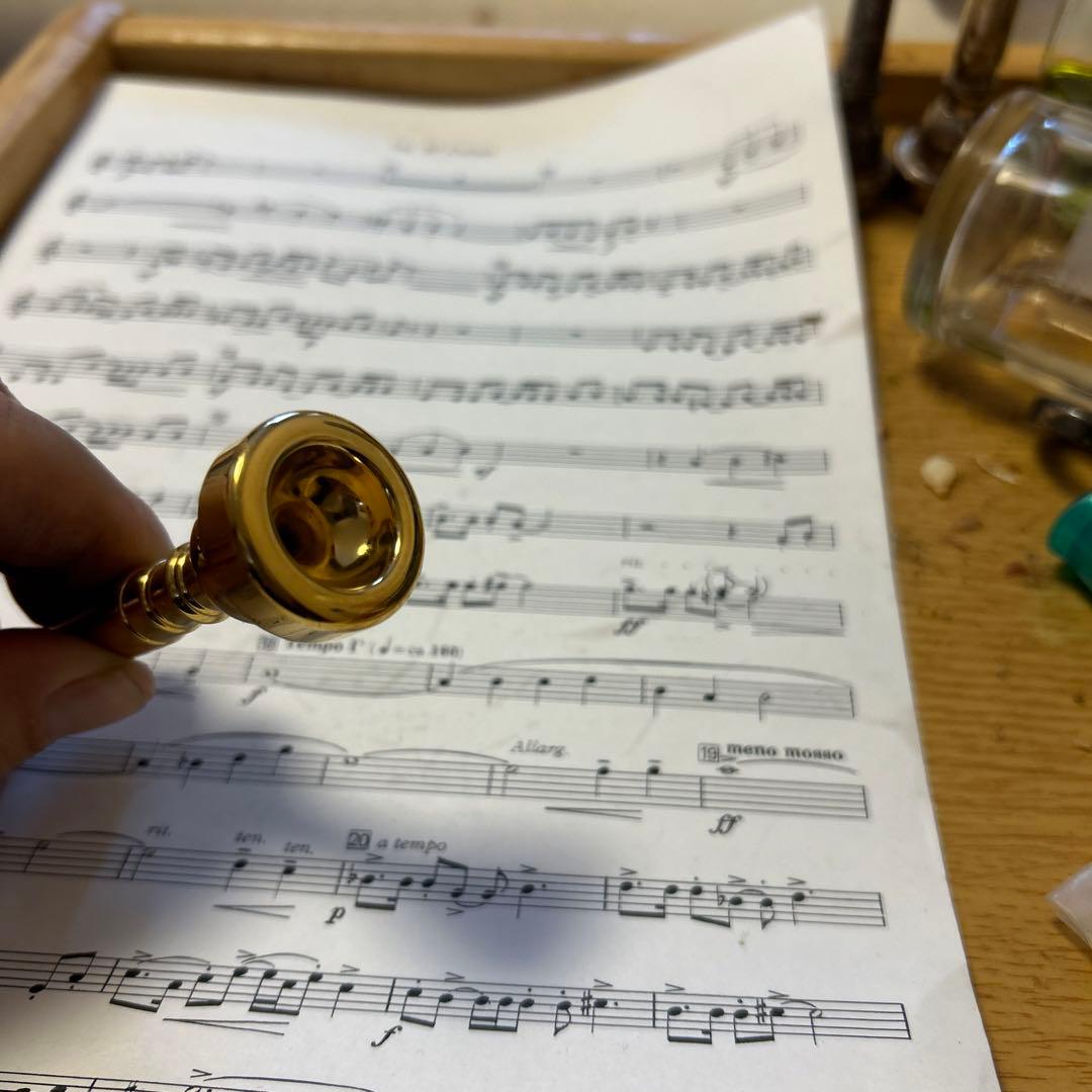 MOEさま用バック トランペットマウスピース 1 Cプロ使用改造品