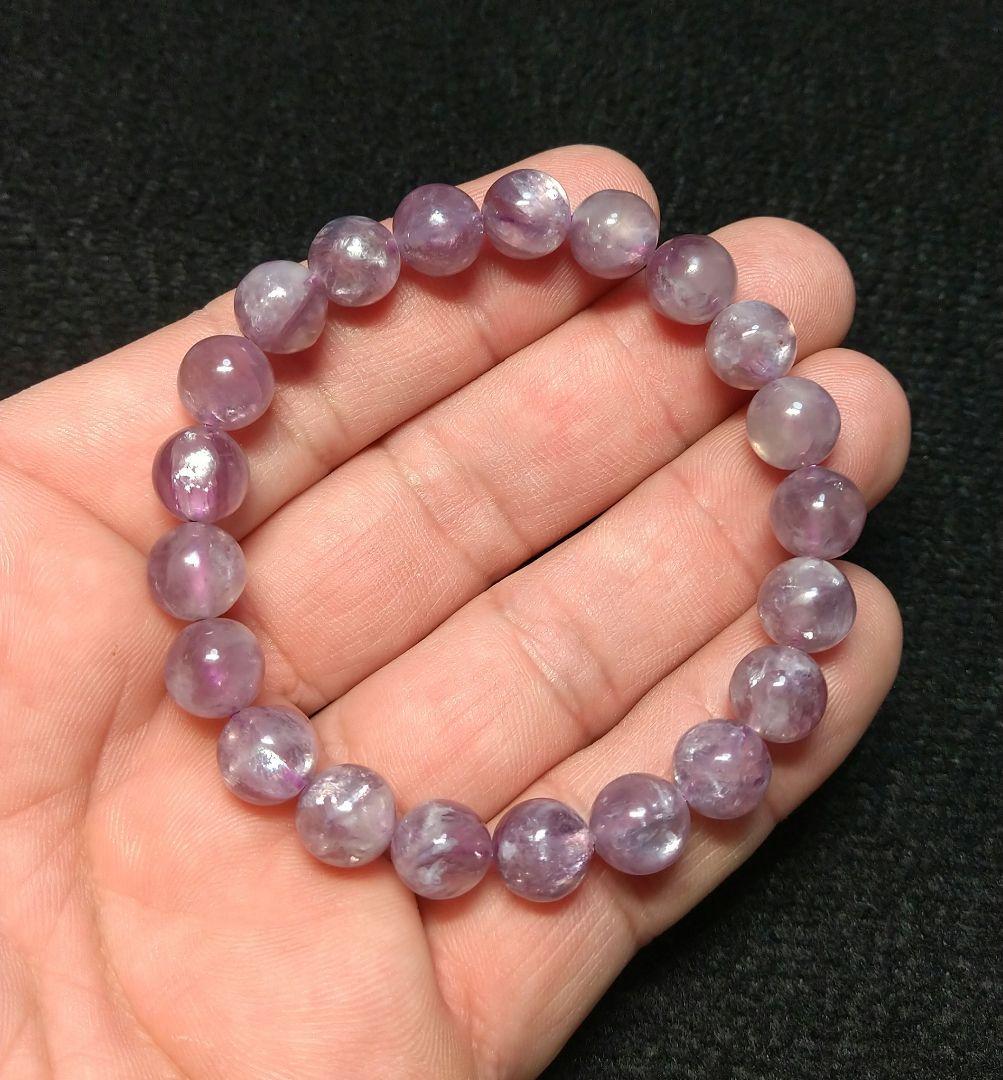 【お手頃】パープルマイカインクォーツ《２本セット》ブレスレット　美品　希少