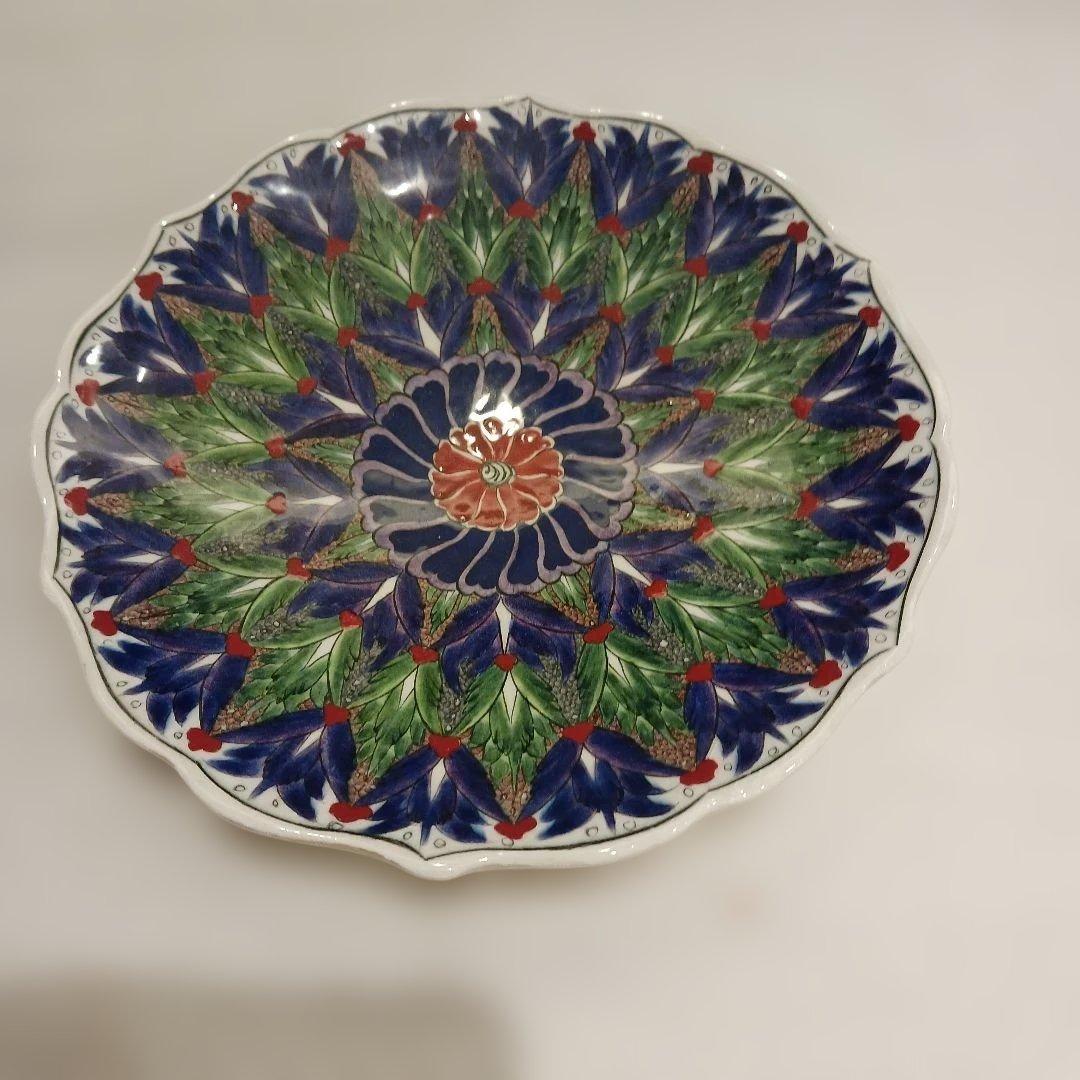 ÇEÇ POTTERY 多色花模様 陶器皿