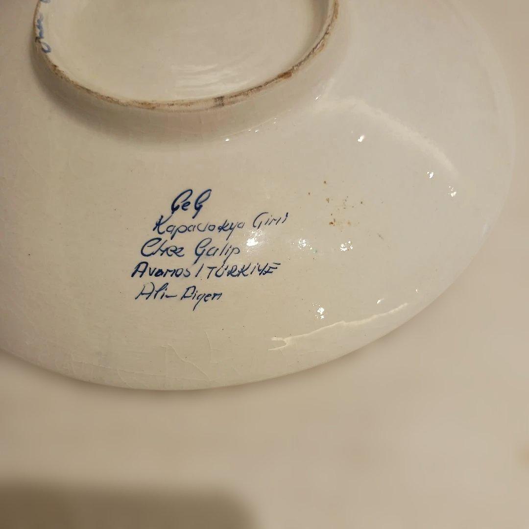 ÇEÇ POTTERY 多色花模様 陶器皿