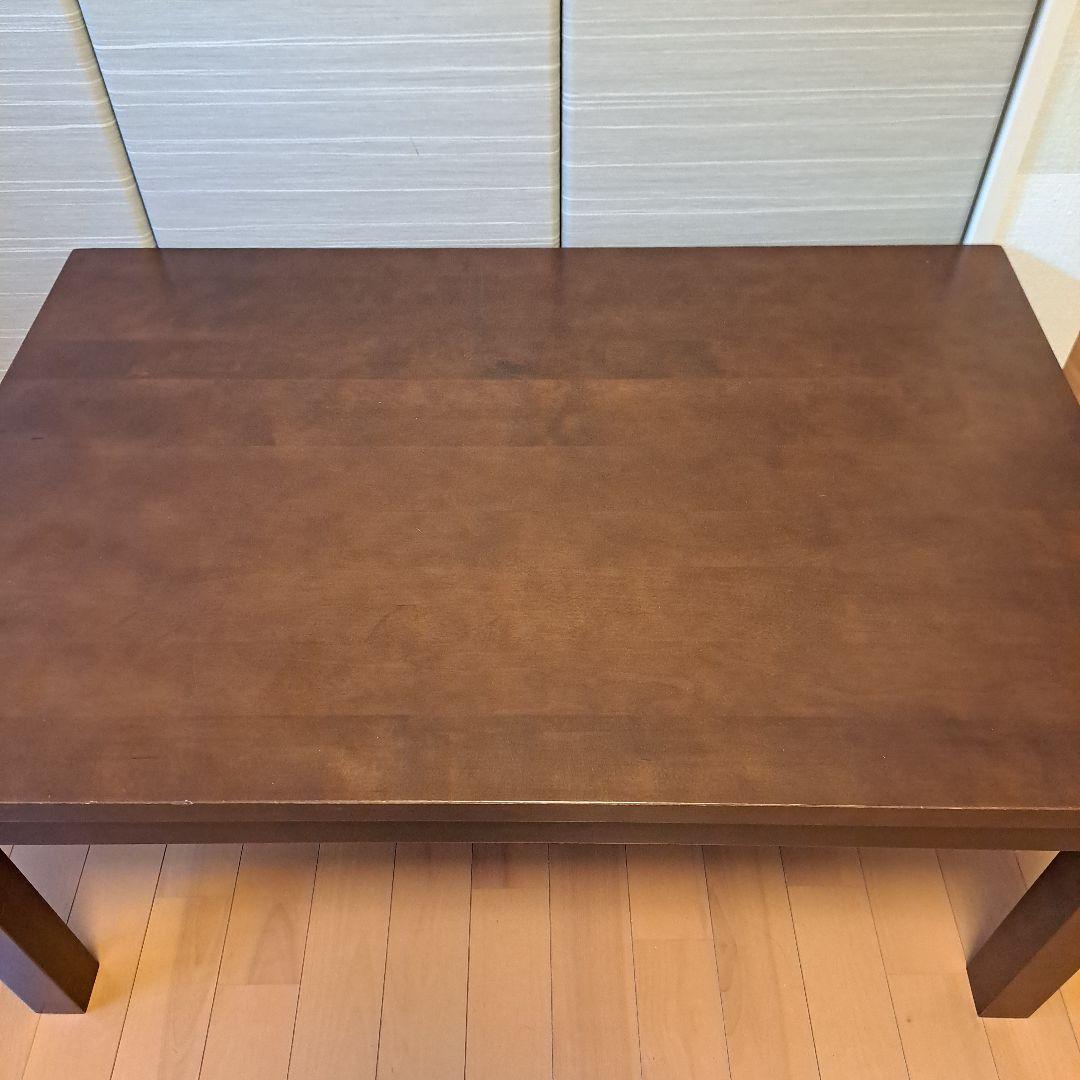 無印良品　ローテーブル　無垢材ウォルナット　引き出しなし
