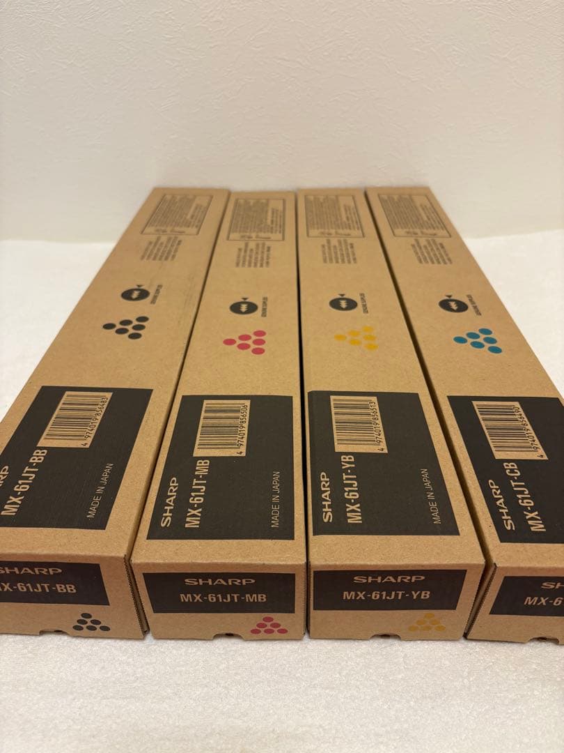 SHARP シャープ 純正トナー 新品未使用 美品 MX-61JT 4色