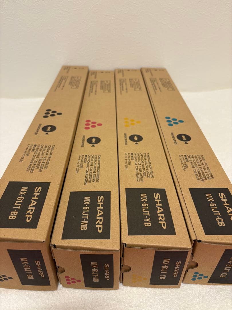 SHARP シャープ 純正トナー 新品未使用 美品 MX-61JT 4色