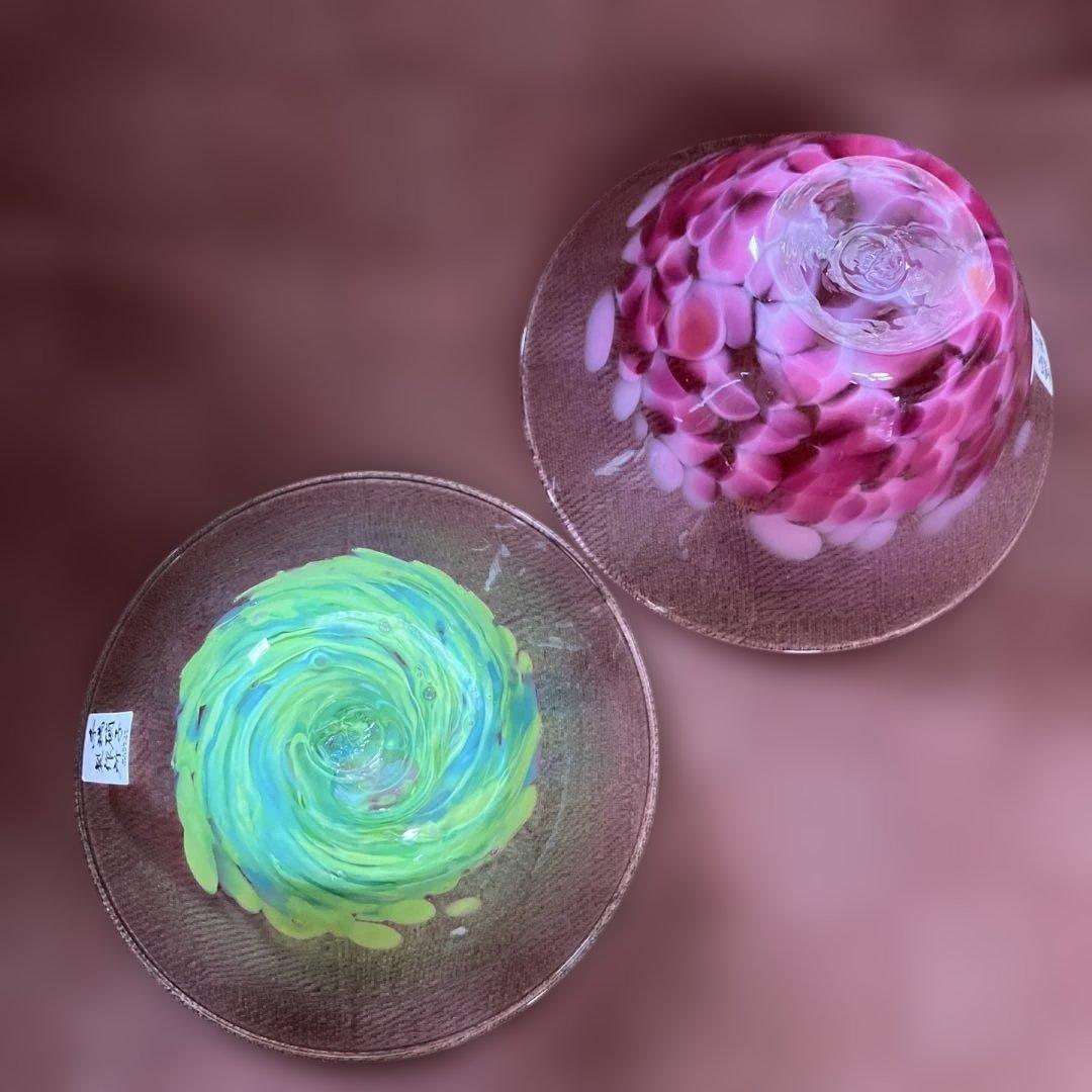 値下げ　新品　琉球ガラス　糸満硝子製作所　小鉢