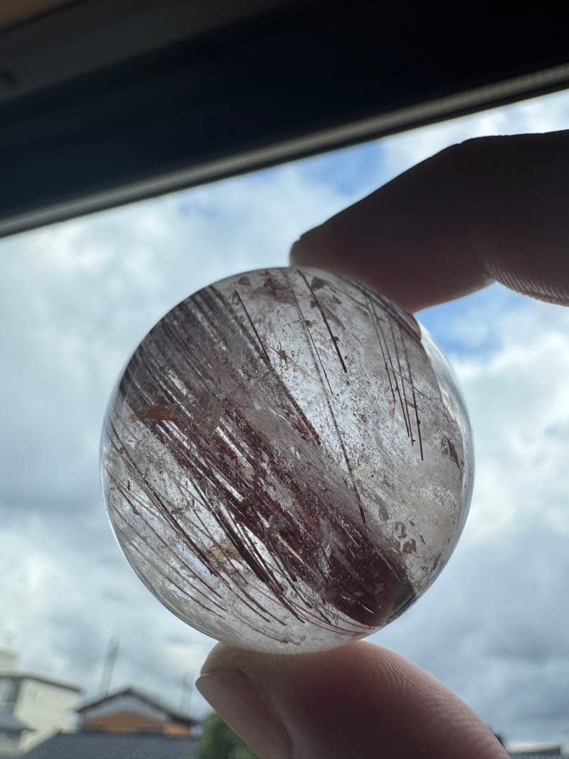 レッド ルチルクオーツ スフィア