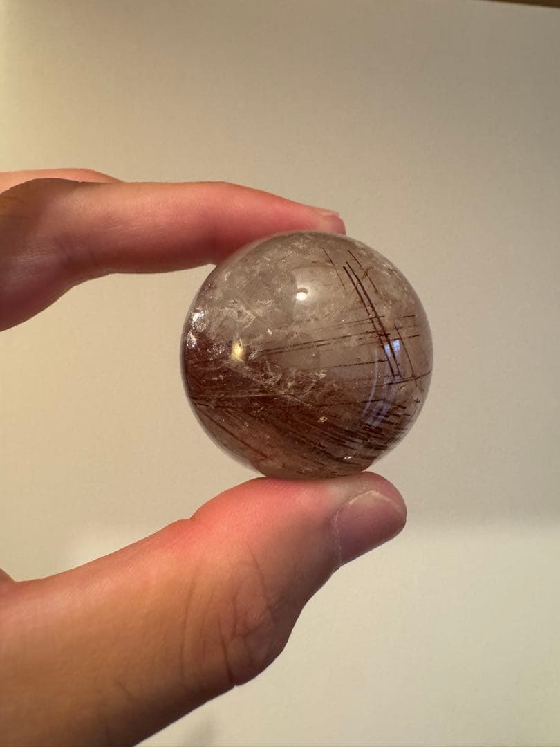 レッド ルチルクオーツ スフィア