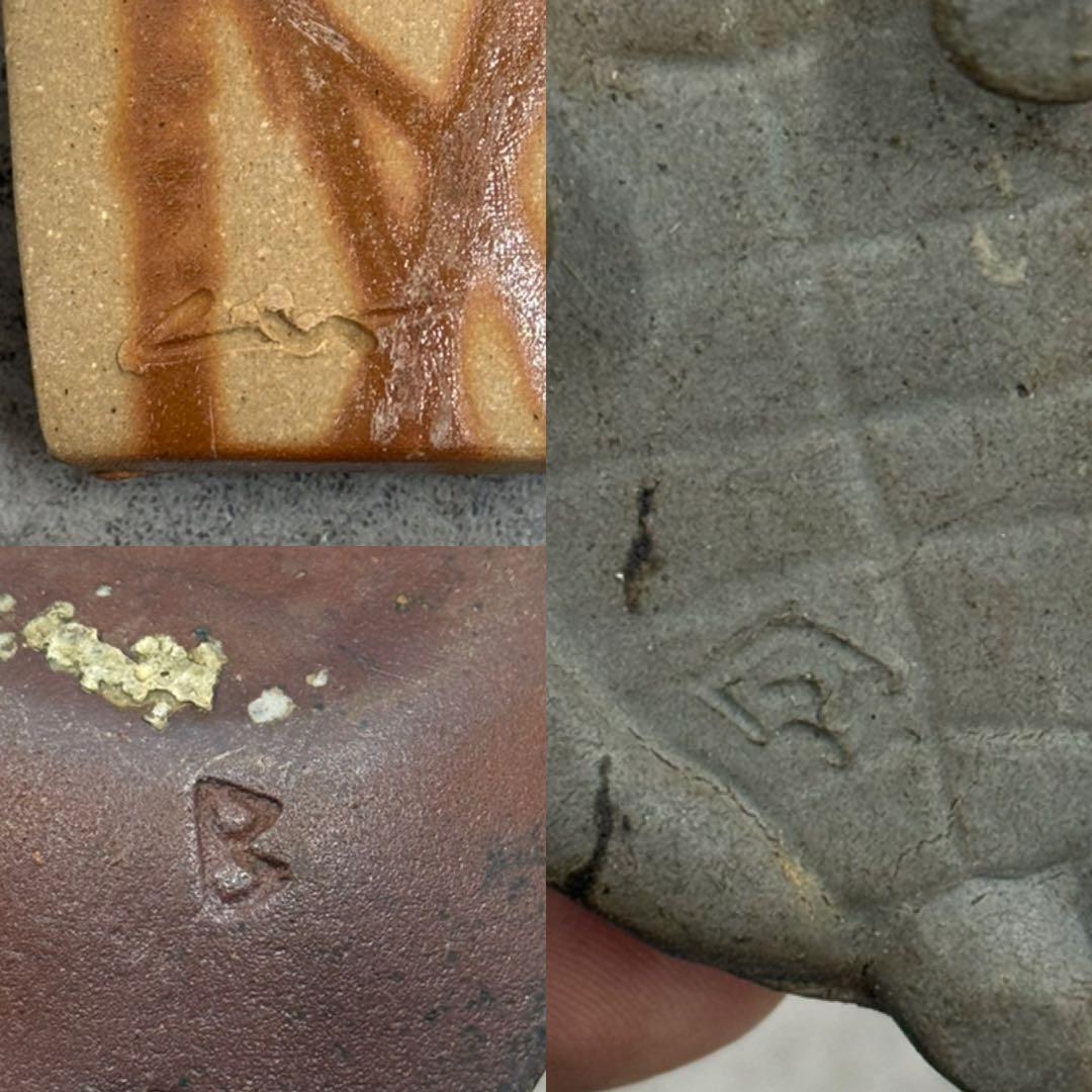 SNT1680 大量!! 備前焼 大鉢 花入 宝瓶 湯呑み 煎茶椀他 40点以上