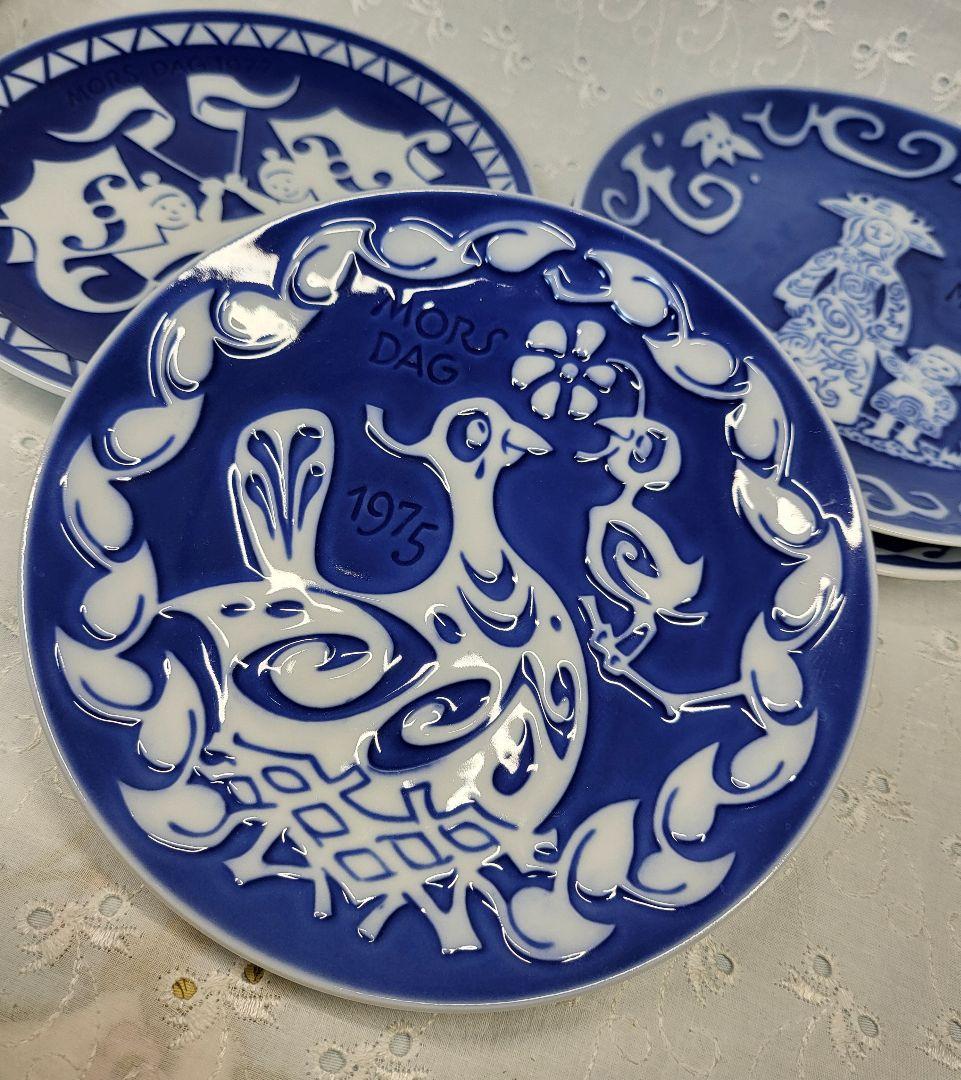 希少✨ロイヤルコペンハーゲン　マザーズデイ プレート 3枚 飾り皿 母の日