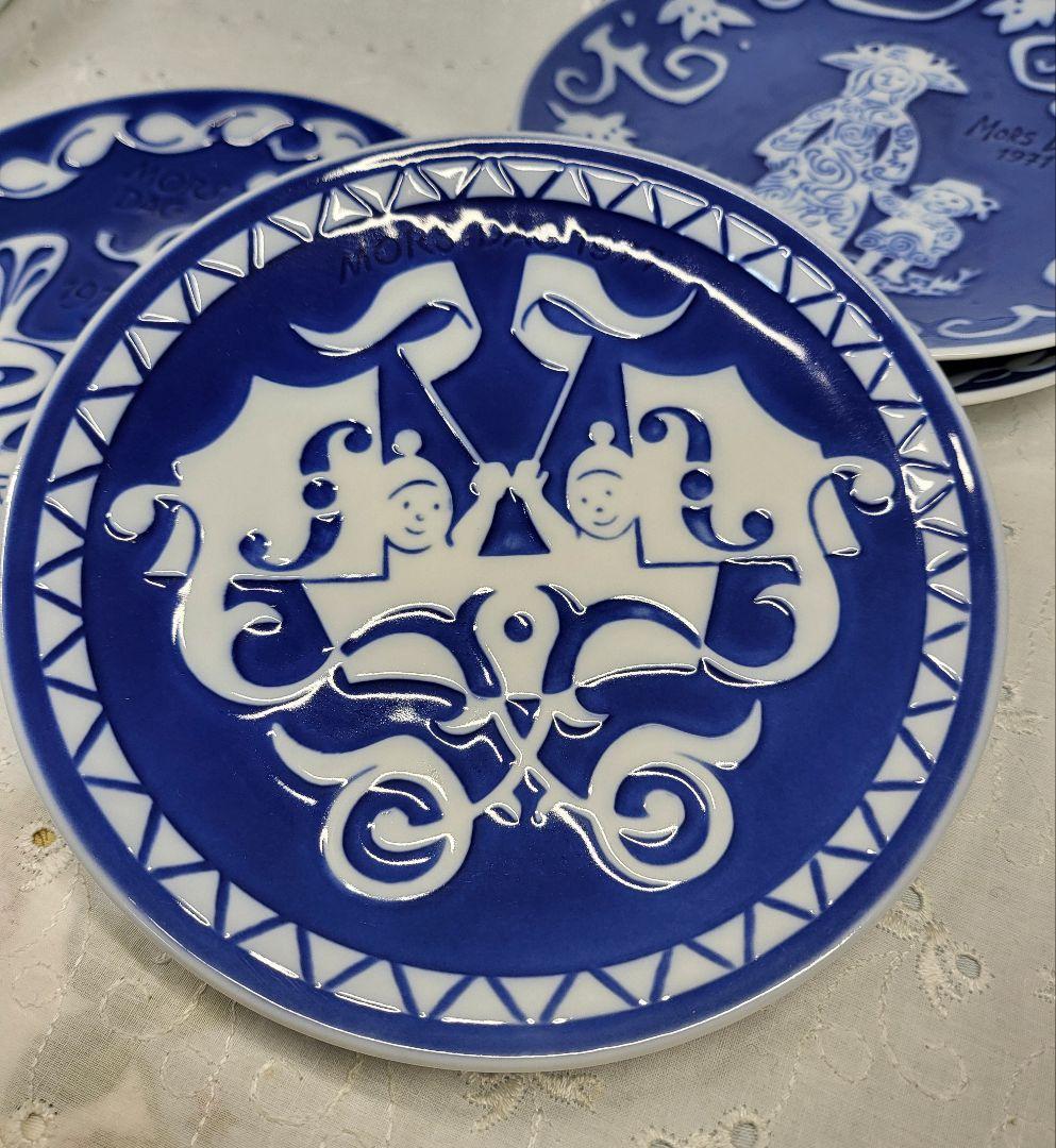 希少✨ロイヤルコペンハーゲン　マザーズデイ プレート 3枚 飾り皿 母の日