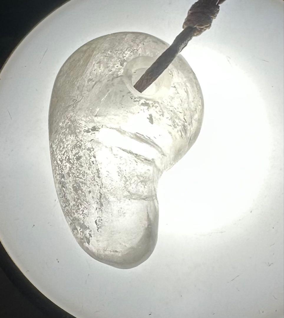 2026.1.13 地産虹彩水晶勾玉　新潟産天然水晶