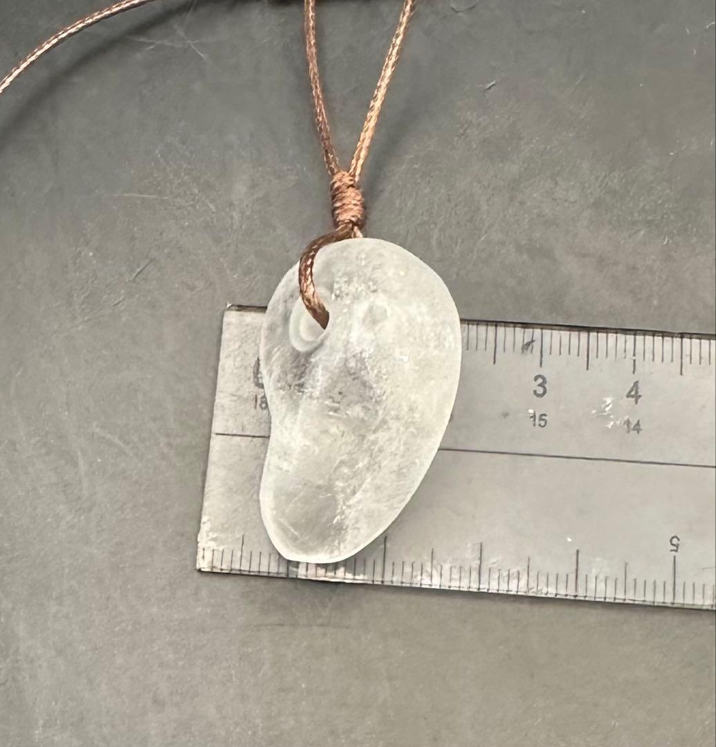 2026.1.13 地産虹彩水晶勾玉　新潟産天然水晶