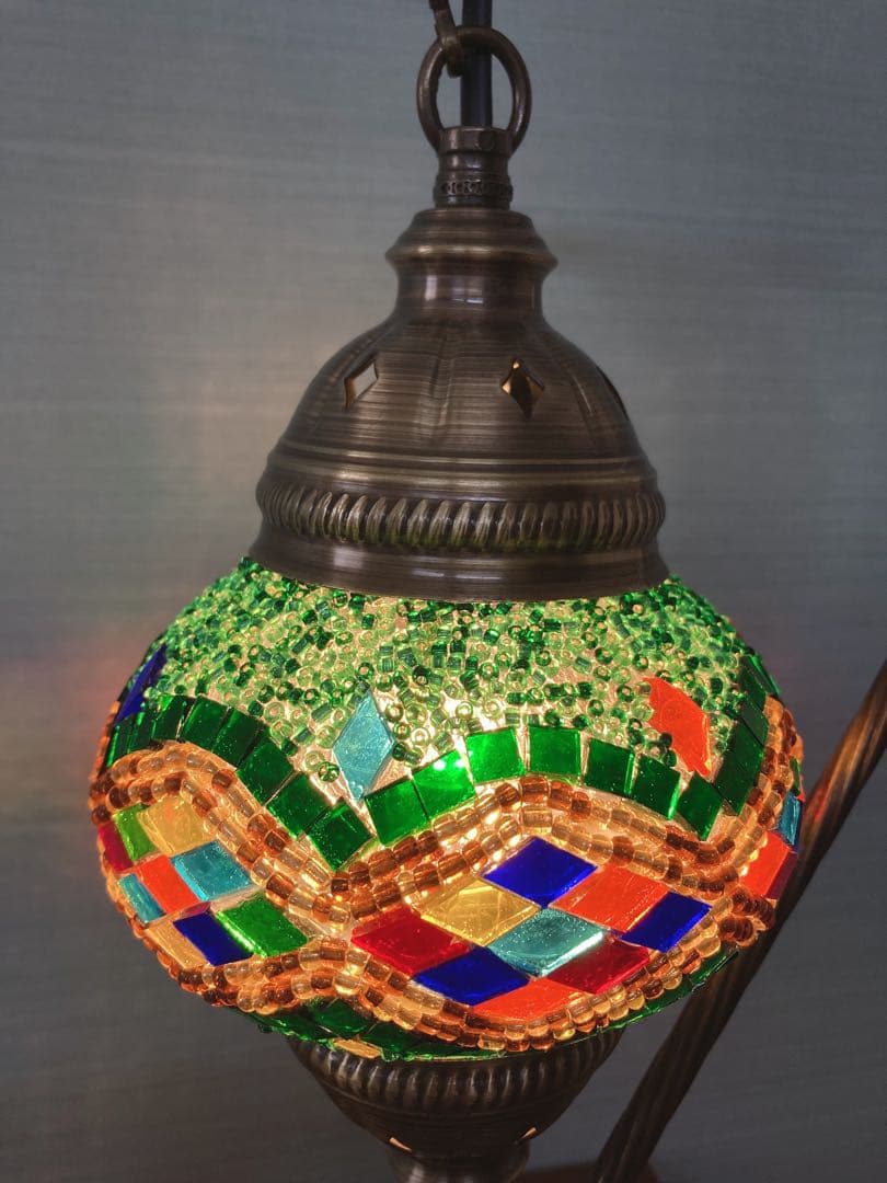 ハンドメイド　トルコランプ　スワン型　小サイズ