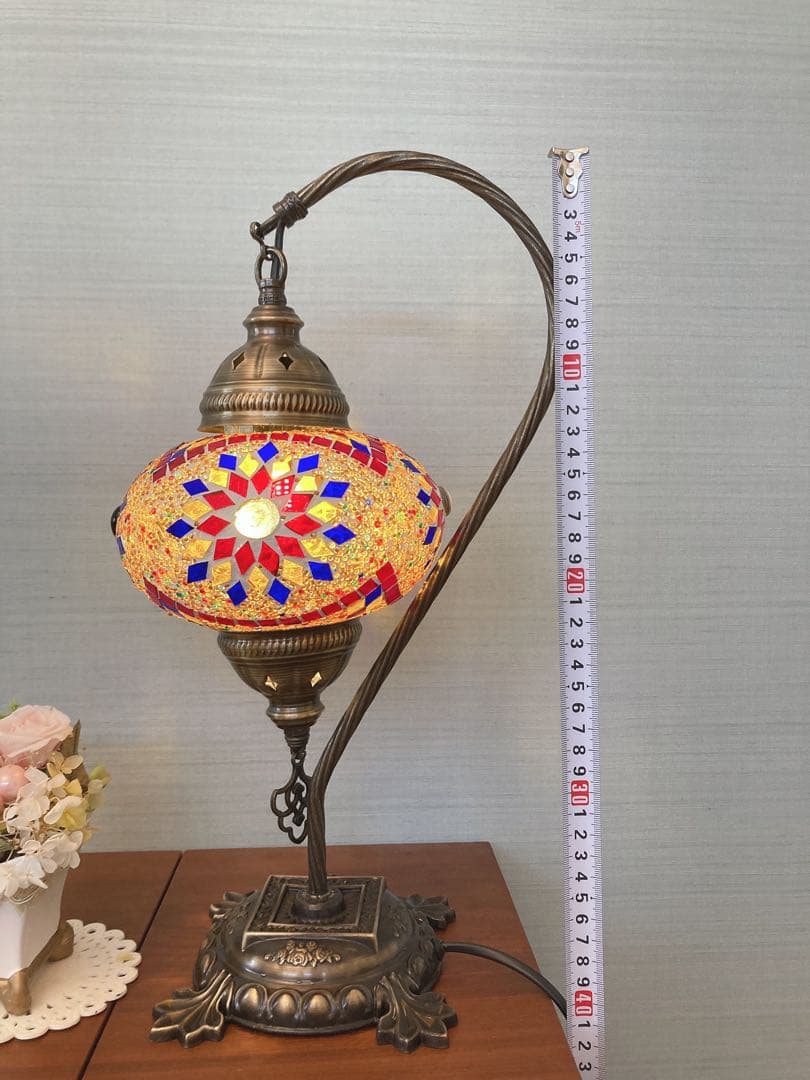ハンドメイド　トルコランプ　スワン型　小サイズ