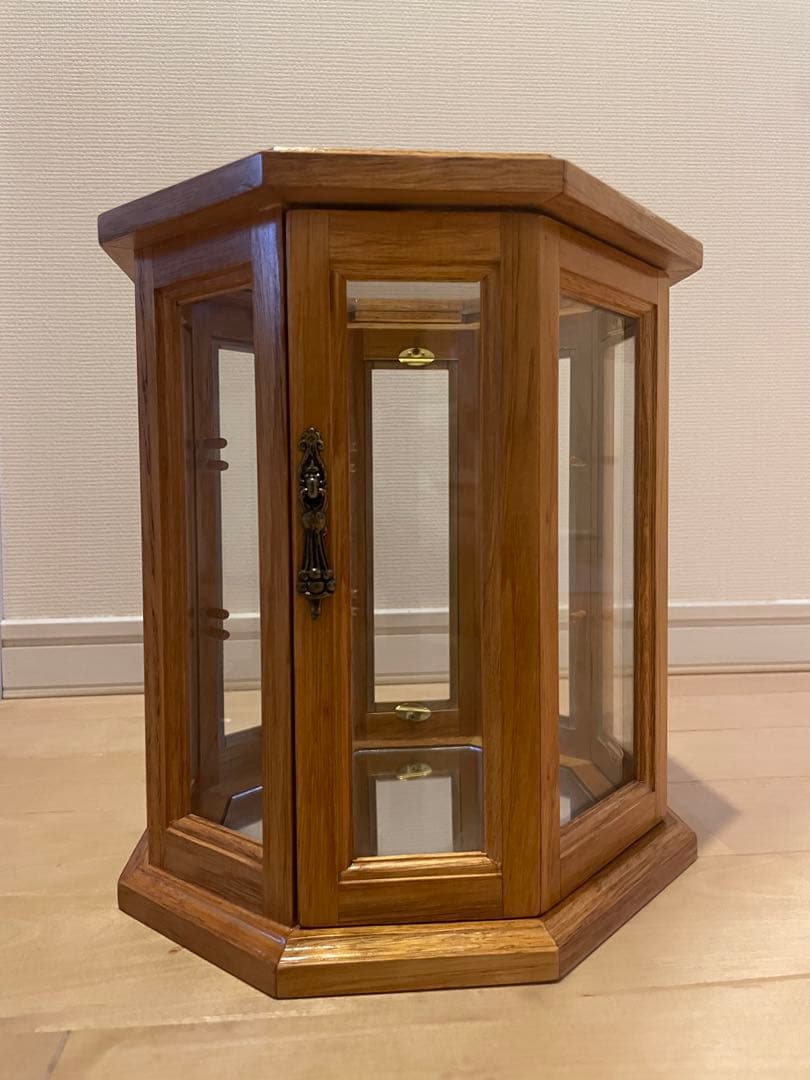 オーク材 八角形 ディスプレイケース
