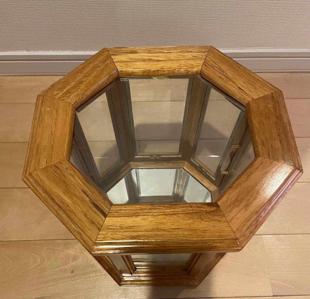 オーク材 八角形 ディスプレイケース