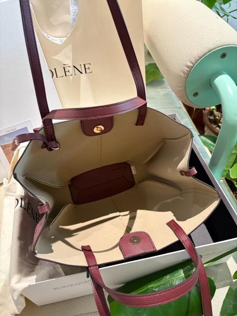 POLENE Cyme - ダークチェリー テクスチャード