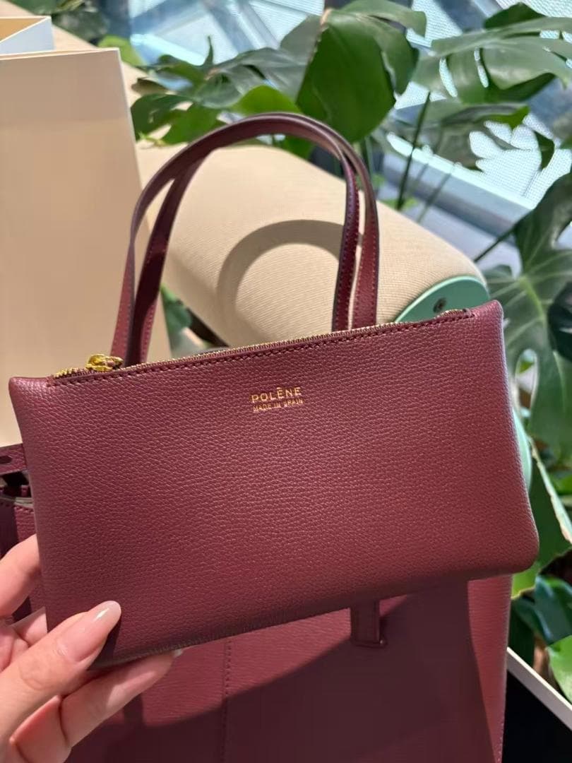 POLENE Cyme - ダークチェリー テクスチャード