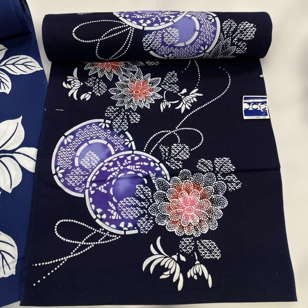 128 綿　ポリエステル65％ 浴衣　反物　リメイク用