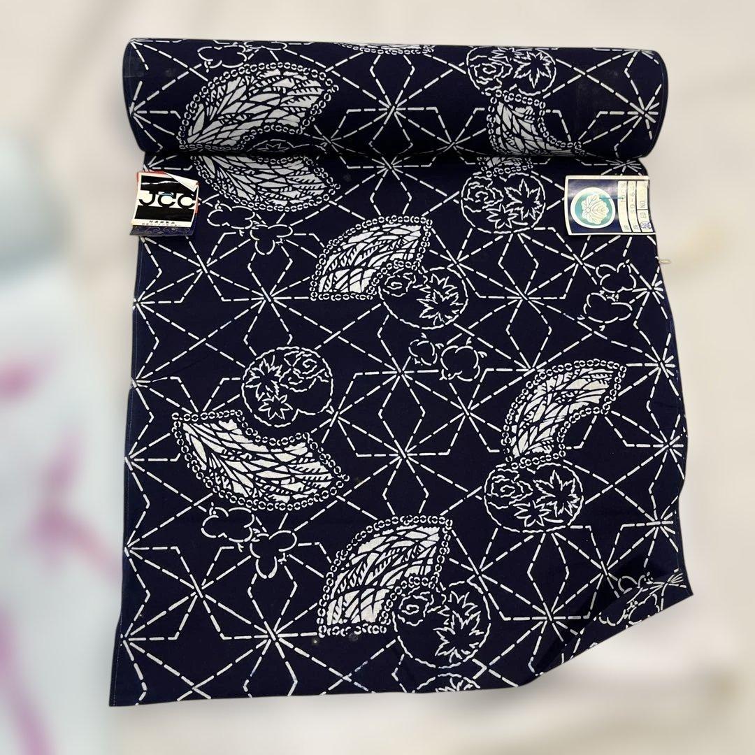 128 綿　ポリエステル65％ 浴衣　反物　リメイク用