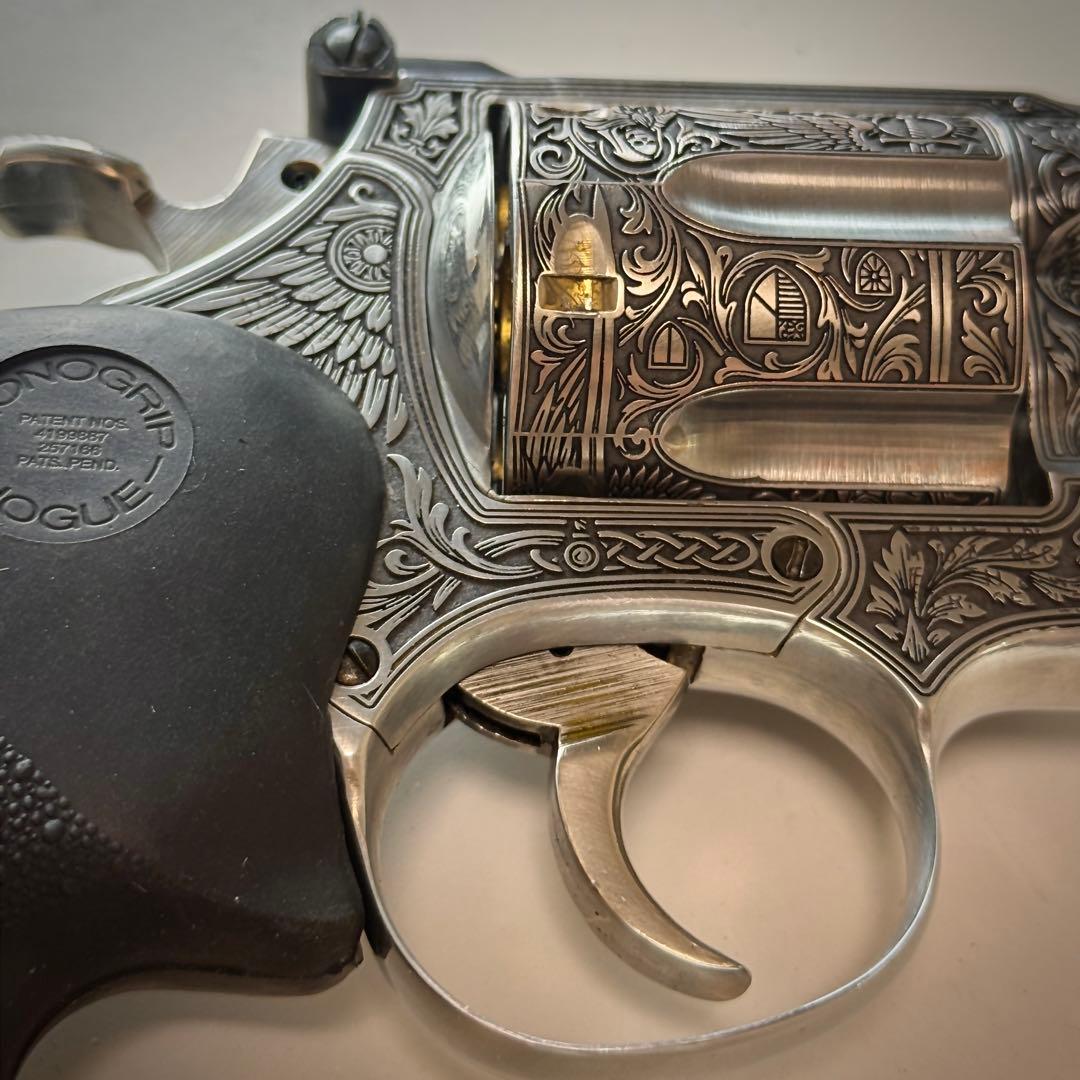 コクサイ S&W M29 金属SMG 彫刻カスタム 一点物