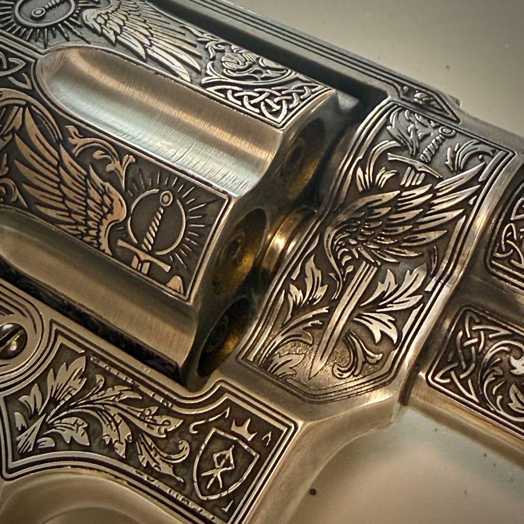 コクサイ S&W M29 金属SMG 彫刻カスタム 一点物