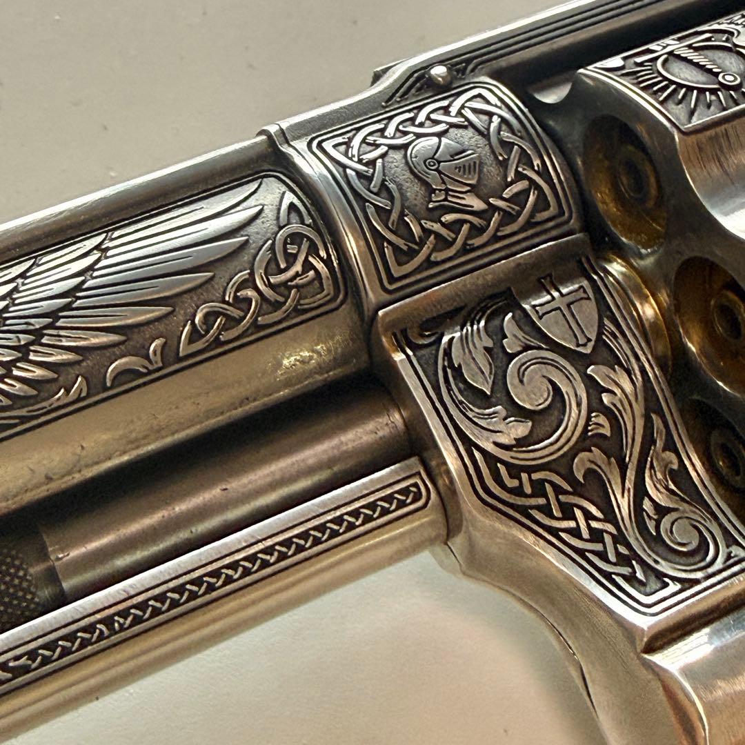 コクサイ S&W M29 金属SMG 彫刻カスタム 一点物