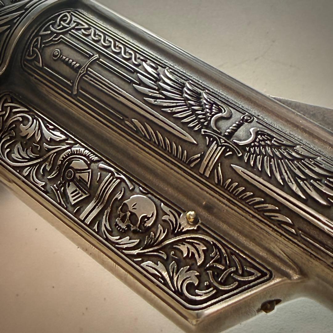 コクサイ S&W M29 金属SMG 彫刻カスタム 一点物