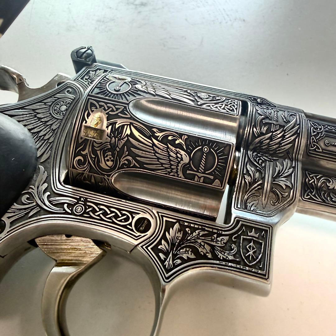 コクサイ S&W M29 金属SMG 彫刻カスタム 一点物