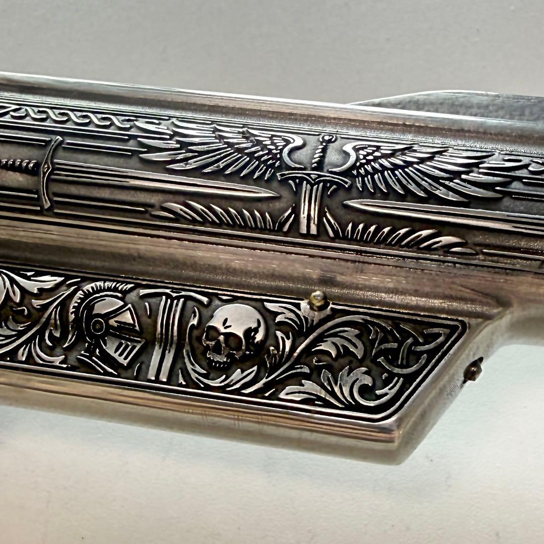 コクサイ S&W M29 金属SMG 彫刻カスタム 一点物