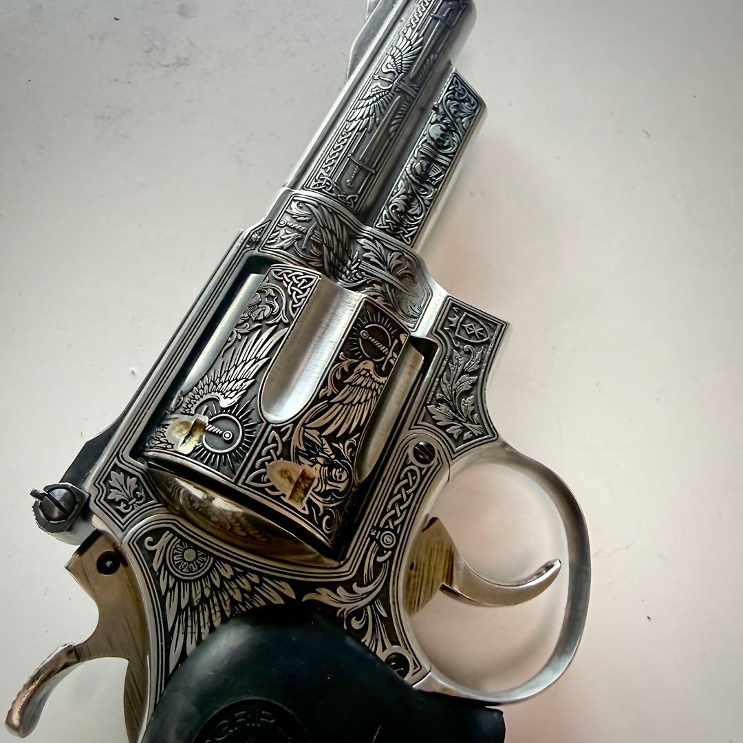 コクサイ S&W M29 金属SMG 彫刻カスタム 一点物