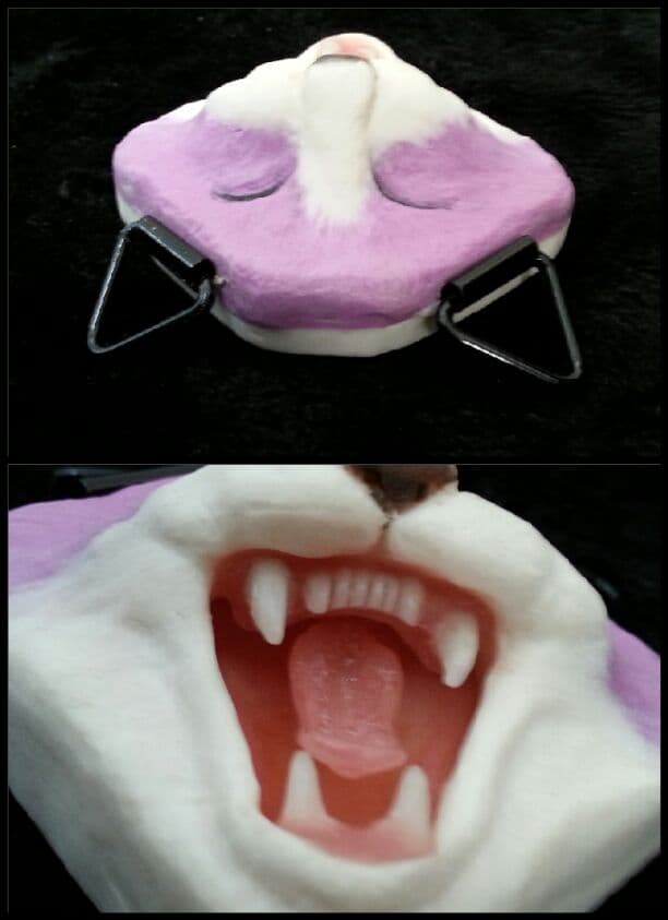 にゃん牙(白紫ハチワレtype)