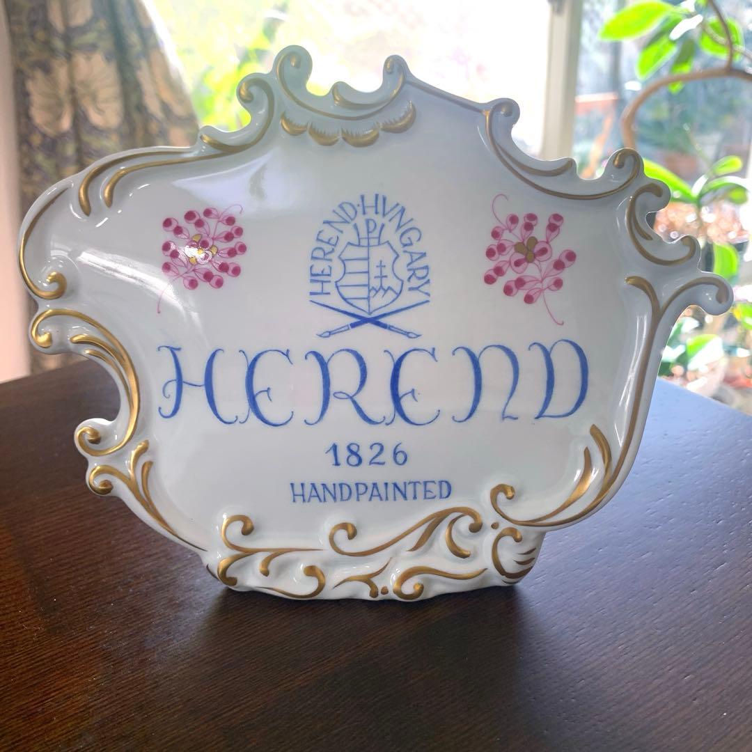 希少☆ヘレンド (HEREND)ブランドディスプレイスタンド 置物