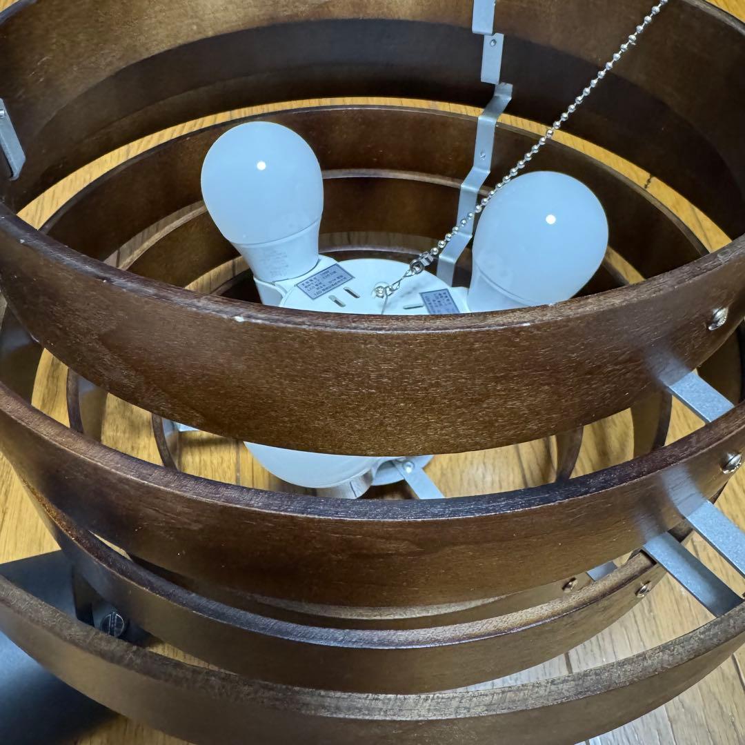 ペンダントライト WACCA 298P ダークブラウン 茶色 ウッド wood