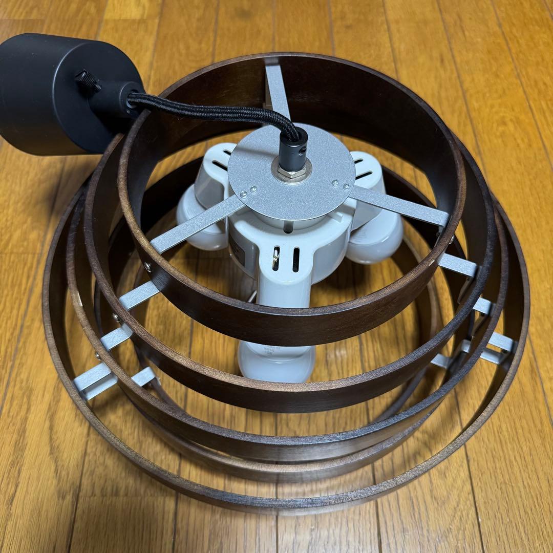 ペンダントライト WACCA 298P ダークブラウン 茶色 ウッド wood