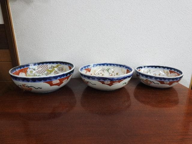伊万里　三重鉢　江戸時代　M942