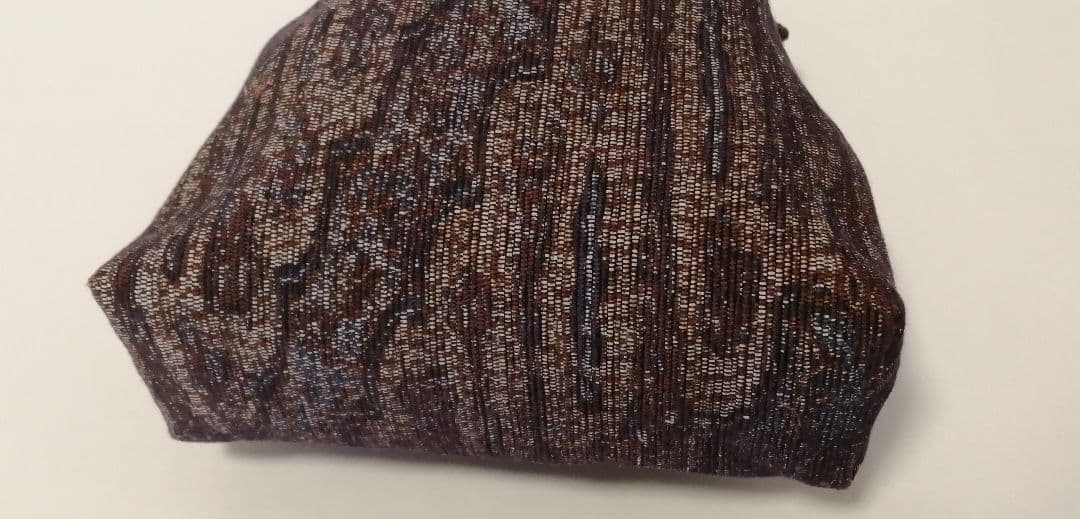 バティック（更紗）の裂織巾着　B