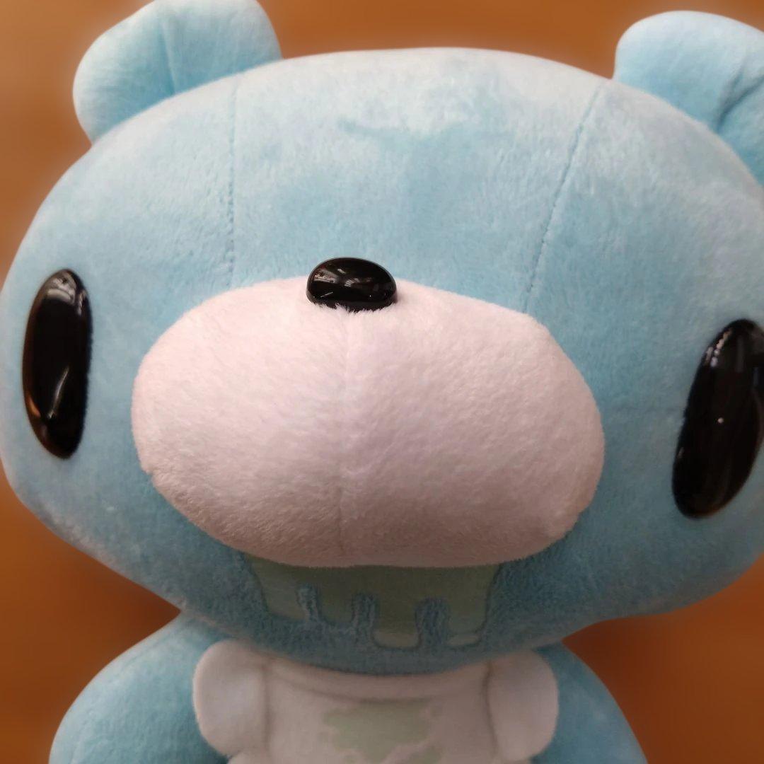 チャックスGP　ベビーグルーミーぬいぐるみ　よだれかけ　水色　ブルー　064