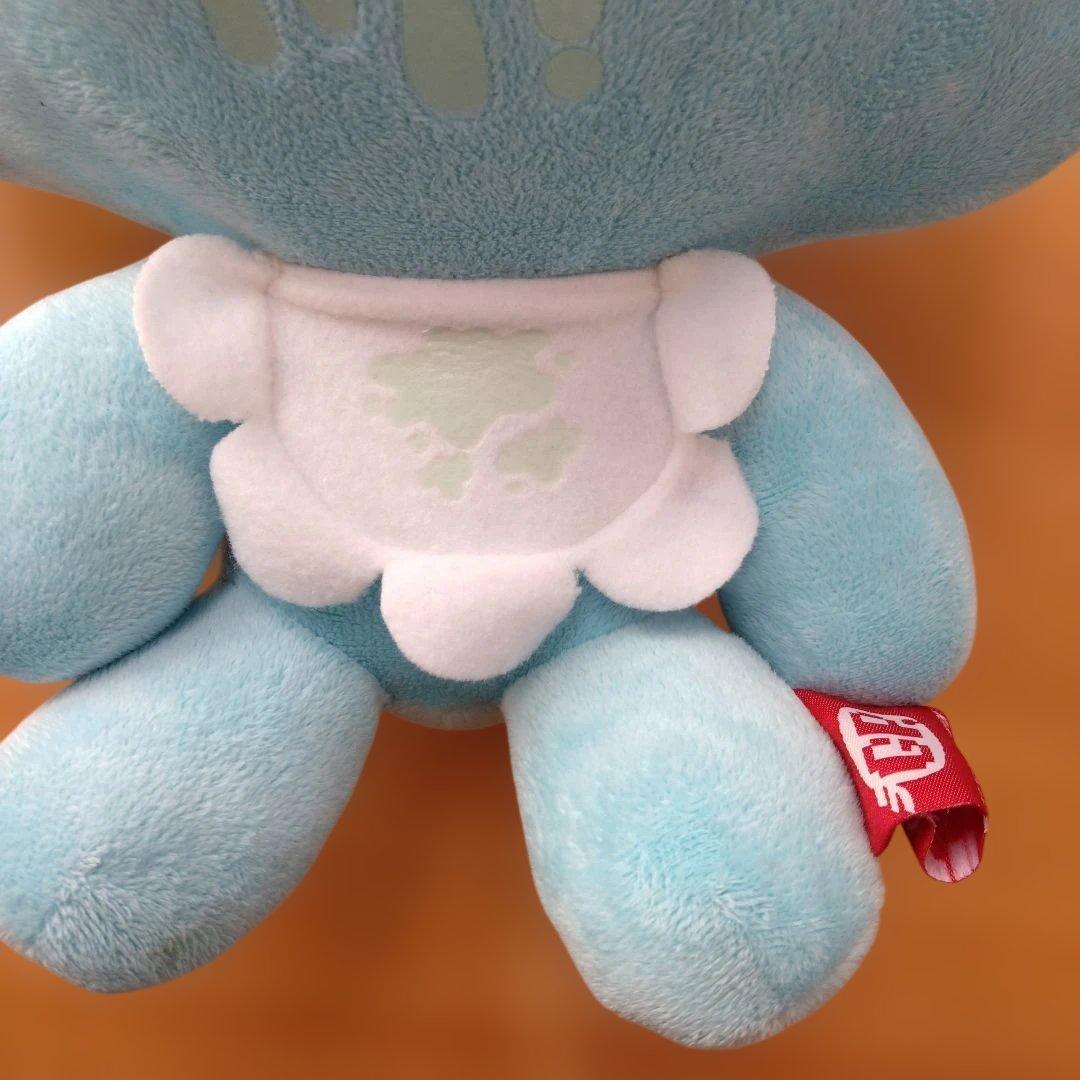 チャックスGP　ベビーグルーミーぬいぐるみ　よだれかけ　水色　ブルー　064