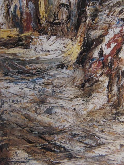 向井　潤吉、七月十四日祭、希少な画集より、状態良好、新品高級額、額装付