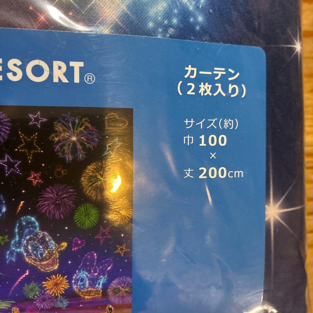 東京ディズニーリゾート カーテン 2枚入り 約100×200cm