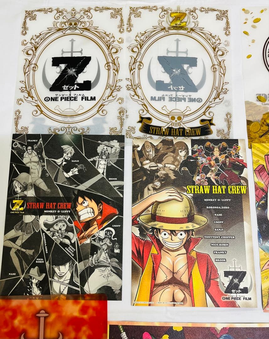 ワンピース ビジュアルアートファイル FILM Zコンプリートセット 限定 レア