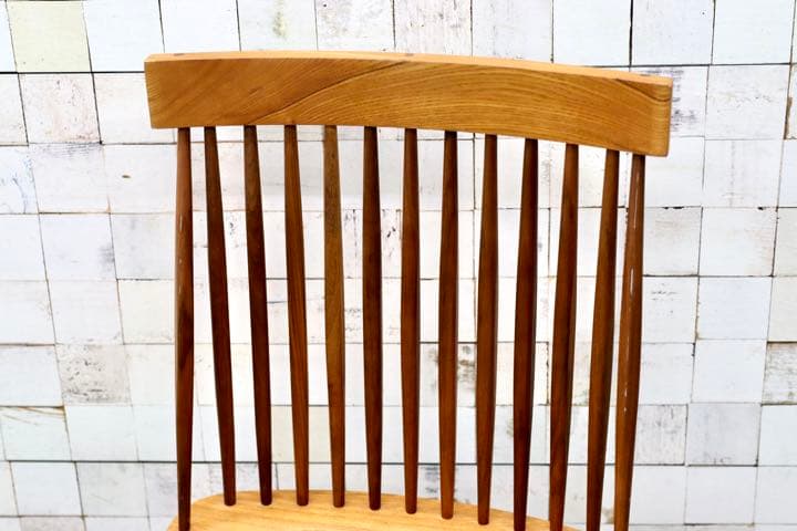 GMFT325○工房家具 デスクチェア ワークチェア タモ材×ウォールナット材