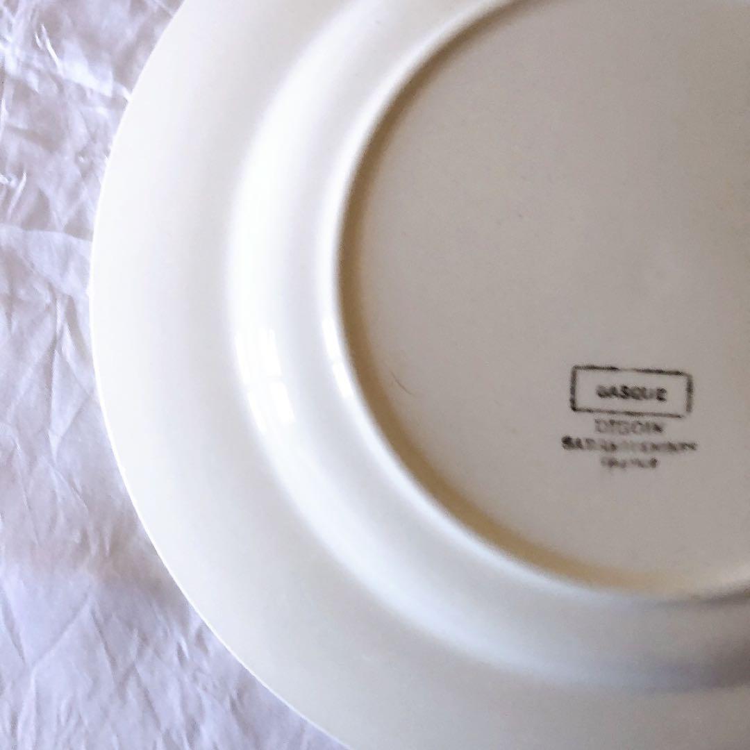 ディゴワンサルグミンヌ バスク柄デイナープレート B フランスアンティーク食器