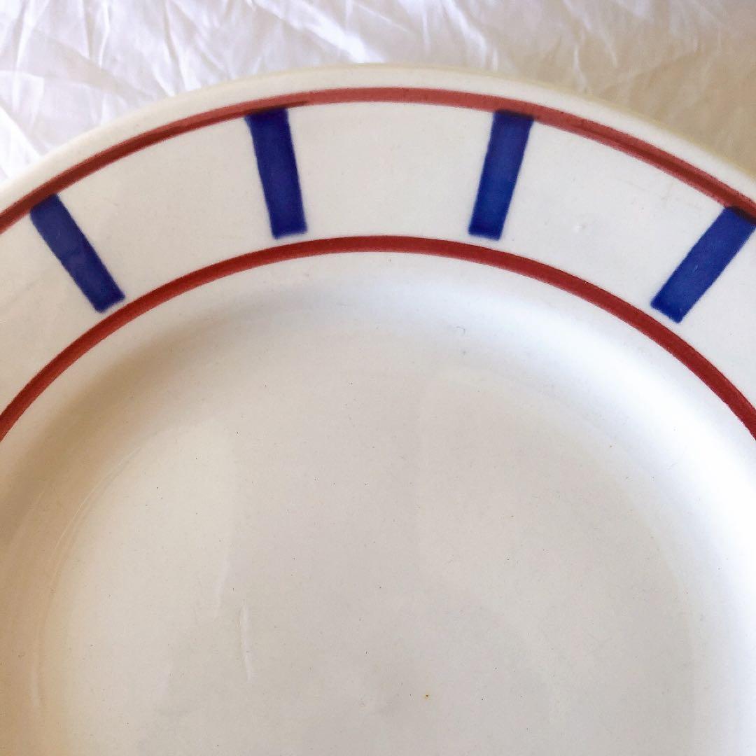 ディゴワンサルグミンヌ バスク柄デイナープレート B フランスアンティーク食器