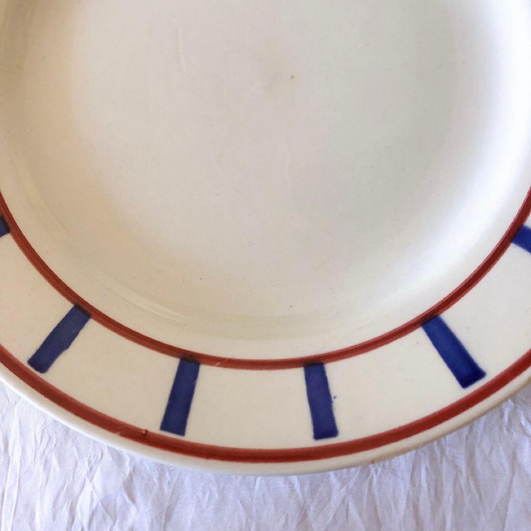 ディゴワンサルグミンヌ バスク柄デイナープレート B フランスアンティーク食器