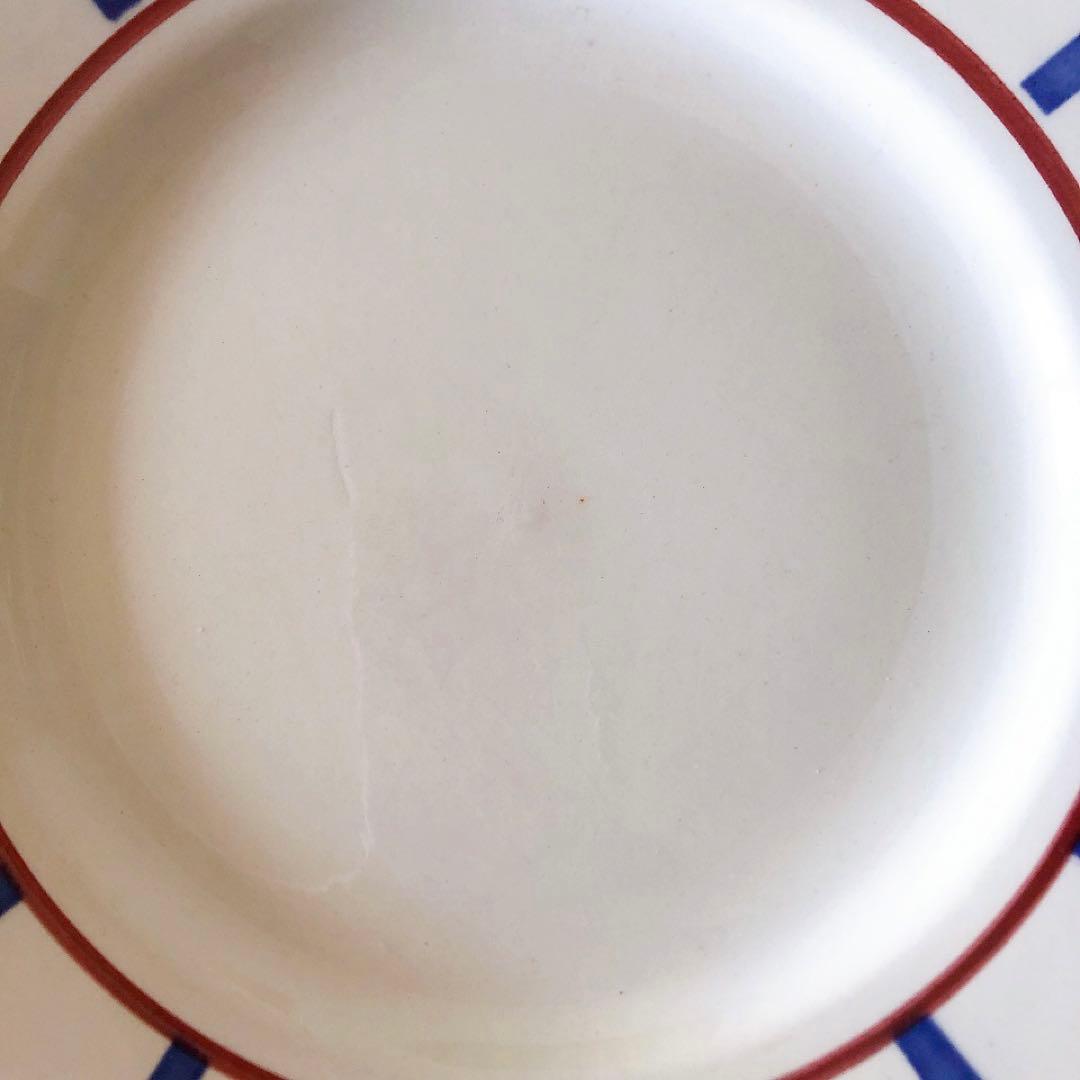 ディゴワンサルグミンヌ バスク柄デイナープレート B フランスアンティーク食器