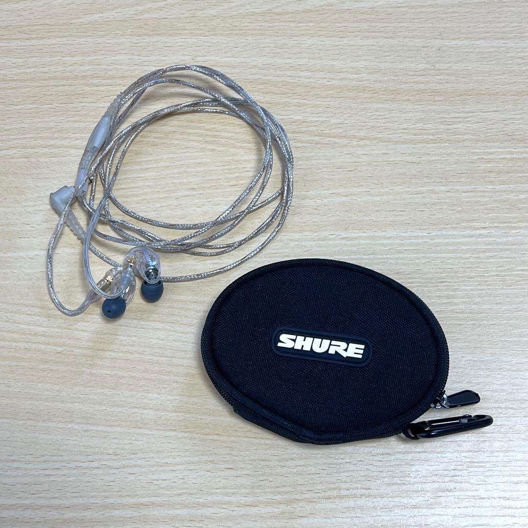 SHURE SE215 有線イヤホン クリアカラー