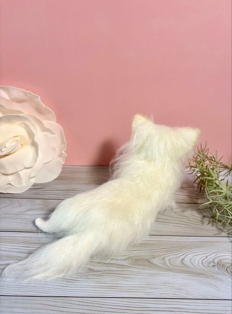 羊毛犬　羊毛フェルト　にこにこチワワ